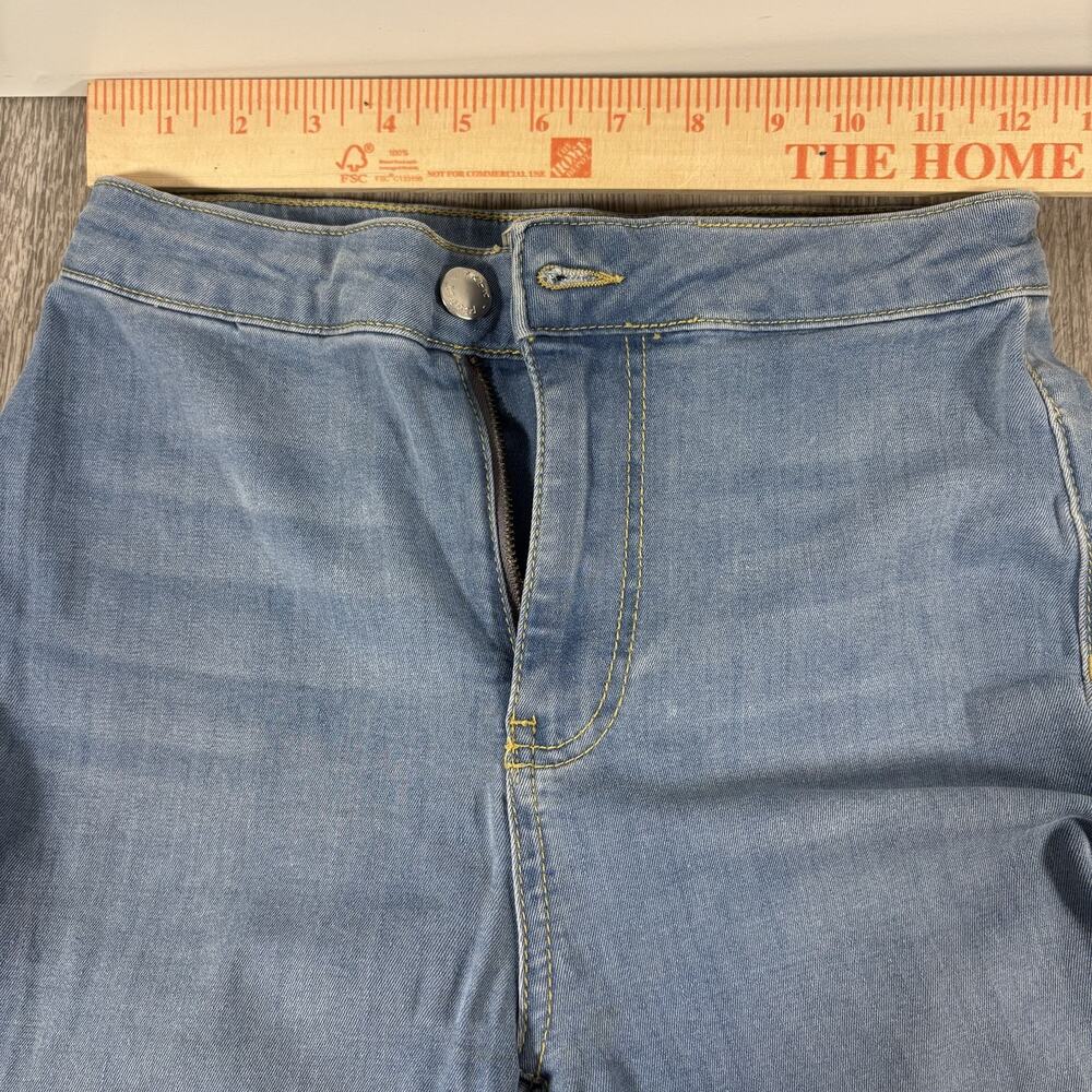 Free People Women's Just Float On Flare Jeans High Rise Blue Boho 70s W25R - Picture 3 of 7